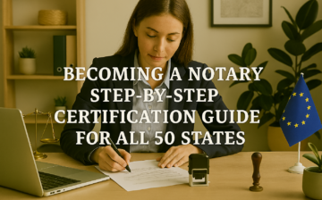 Certificate in Becoming a Notary Step-by-Step Certification Guide for All 50 States