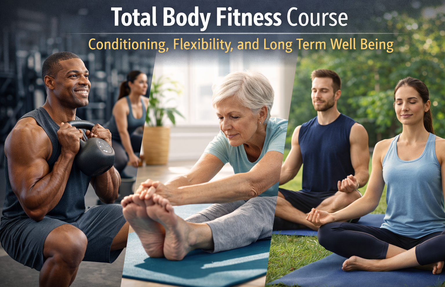 Certificate in Total Body Fitness Course: Conditioning, Flexibility, and Long Term Well Being