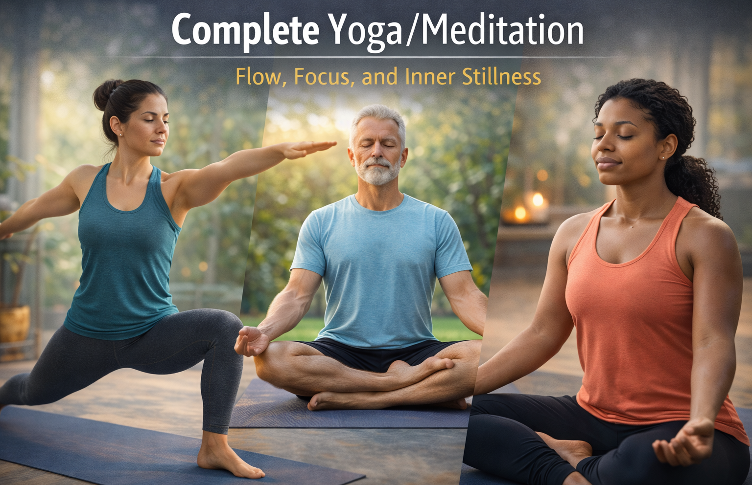 Certificate in Complete Yoga/Meditation Mastery: Flow, Focus, and Inner Stillness