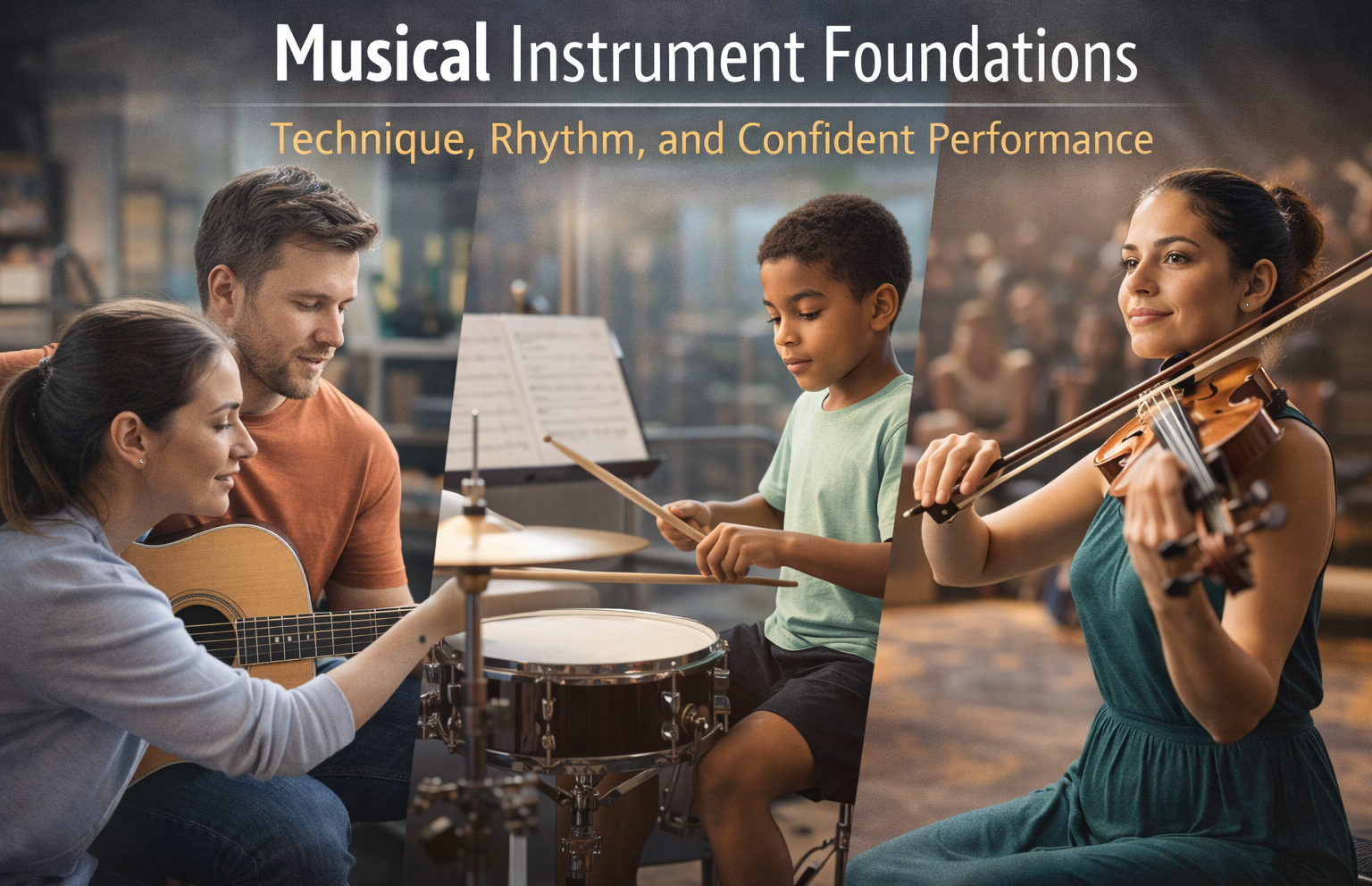 Certificate in Musical Instrument Foundations: Technique, Rhythm, and Confident Performance